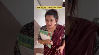 When Your Mother is a Teacher 😂🥶 funny comedy shorts jatinsmagic sejalgaba02 [upl. by Anilad930]