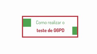 Procedimento G6PD [upl. by Esilrac]