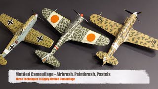 Mottled Camouflage  Airbrush Paintbrush Pastels  Three Techniques to Apply Mottled Camouflage [upl. by Rehpotsirahc]