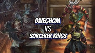 BATTLE REPORT Conquest Last Argument of Kings Dweghom vs Sorcerer Kings 2000 Points [upl. by Clarke883]