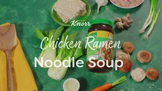 Knorr Chicken Noodle Ramen Soup Recipe [upl. by Cadell]