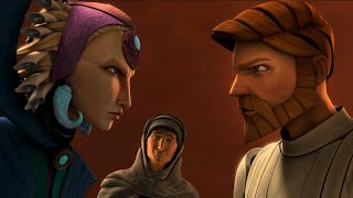 Satine Kryze vs Obi Wan Kenobi 4K HDR  Star Wars The Clone Wars [upl. by Toogood]