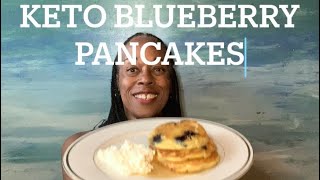 Weight Loss Journey 105lbs  Week 55  KETO BLUEBERRY PANCAKES ketocooking blueberrypancakes [upl. by Heady443]