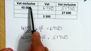 Calculate VAT figures [upl. by Lrak]