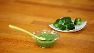 How to Make Broccoli Puree for Babies  Baby Food [upl. by Devinna]