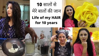 Hair Loss Dry amp Grey Hair  Homemade HAIR MASK  My 10 yrs Old Formula  मेरे बालों की जान [upl. by Merill252]