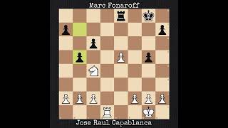 Jose Raul Capablanca vs Marc Fonaroff  New York NY USA 1918 [upl. by Misti]