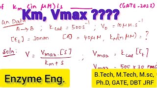 How to Calculate Michaelis Menten Constant Km and Maximum VelocityVmaxMichaelis Menten Equation [upl. by Anayek]