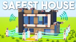 How to build the SAFEST House in Minecraft [upl. by Ennovyahs]