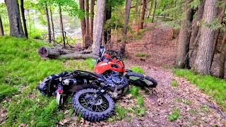 Crash Test Report 2022 KLR 650 DirtRacks Crash Bars [upl. by Tupler]