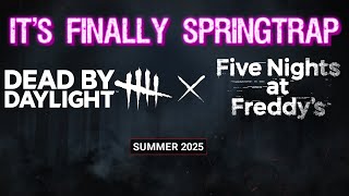 FNAF IS Coming to Dead by Daylight Finally  Five Nights at Freddys [upl. by Jari]