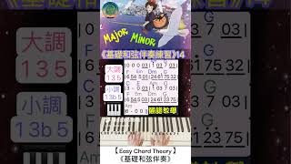 【Easy Chord Theory】《基礎和弦伴奏練習》14 魔女宅急便簡譜教學和弦伴奏教學大調小調教學簡易伴奏盼望愛 [upl. by Key]