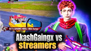 Akash Gamingx vs PARITOSHPLAYS CONQUEROR Pushing Streamar IQ plays  BGMI 🔱 [upl. by Lirva]