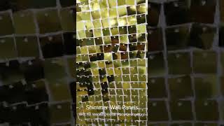 Gold Sequin Shimmer Wall Panels Backdrop Decoration  DIY Birthday Party Balloons [upl. by Laehpar]