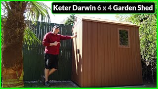 Assembling a Keter Darwin 6x4 Composite Garden Shed [upl. by Inram]