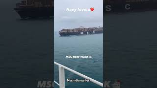 Msc Newyork  sailor msc bigships seafarer container story navy [upl. by Atwood]