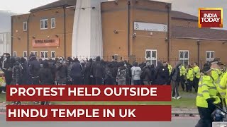 Protest Held Outside Smethwick Temple On Concerns Around A Speaker Says Police [upl. by Gazzo]