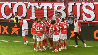 Vierfacher ThieleDachs sorgt für 3erLachs  Energie Cottbus  1 FC Saarbrücken 41 [upl. by Welton]