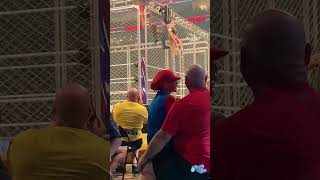 WWE CAGE MATCH TRISH VS BECKY LIVE PGH FRONT ROW [upl. by Blayne]