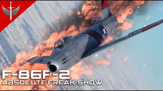 Absolute Freak show  F86F2 Sabre  9 Kills  1v4 Uptier [upl. by Delle]