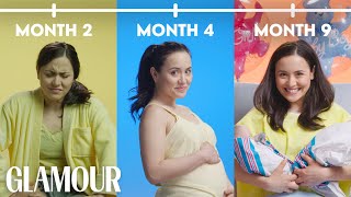 This is Your Pregnancy in 2 Minutes  Glamour [upl. by Eidroj221]