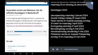 Beschrijving van officiële feestdagen in Nederland [upl. by Nickey]
