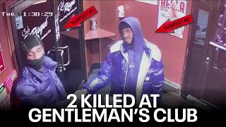 Suspects sought in double homicide at Philadelphia gentlemans club [upl. by Anirak]