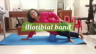 easy foam roller exercise fascia release foam roller  self release [upl. by Alric]