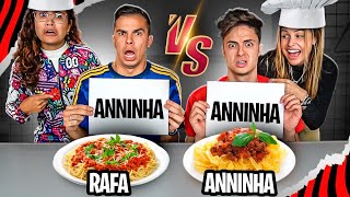 RAFA E LUIZ vs ENALDINHO E ANNINHA NA COZINHA  Desafio [upl. by Rednal]