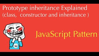 Javascript Prototype inheritance Explained  tutorial Part1 [upl. by Keller]