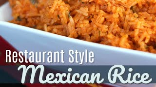 Easy Restaurant Style Mexican Rice Recipe [upl. by Jennee]