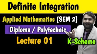 DEFINITE INTEGRATION  APPLIED MATHEMATICS  DIPLOMAPOLYTECHNIC  LECTURE 01  PRADEEP GIRI SIR [upl. by Neztnaj]