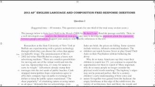 Thesis Statements AP Test Differences [upl. by Ayekel963]