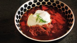 BORSCHT  Full Classic Russian Restaurant Recipe [upl. by Meredeth]