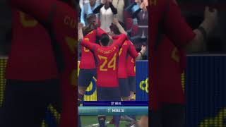 Argentina vs Spain  Finalissima 2024  Football Shorts Highlights  FC 24 shorts [upl. by Haeckel]