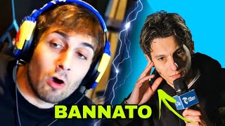 BLUR SCOPRE CHE HOMYATOL È STATO BANNATO DA TWITCH twitch twitchclips reaction [upl. by Aliac]