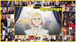 Fullmetal Alchemist Brotherhood All Openings 15 Reaction Mashup 鋼の錬金術師 [upl. by Eelamme]