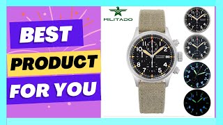 Militado Retro VK67 Quartz Chronograph Watch 39mm 316L Stainless [upl. by Aerdnu]