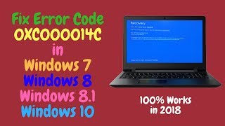 Fix Error Code 0XC000014C in Windows 10 81 8 7 [upl. by Baalman]