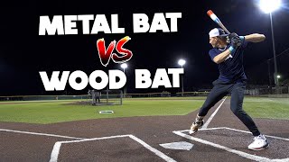 How much hotter is a METAL BAT than a WOOD BAT  Baseball Bat Bros feat PJ Morlando [upl. by Dodge]