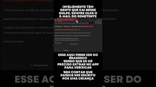 ⚠️ Cuidado com Golpes por Email do Banco Bradesco 🚨 golpe scam cuidado [upl. by Carroll]