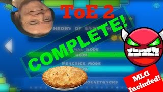 14 Geometry Dash  THEORY OF EVERYTHING 2 COMPLETE [upl. by Seiuqram615]