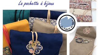 Aalya  pochette à bijoux tuto couture [upl. by Hawker428]