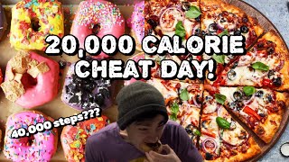 20000 Calorie Cheat Day  40000 Steps Leg DayQNA [upl. by Erida]