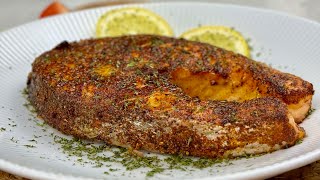 Delicious Airfried Salmon Steak  Everyday Recipes [upl. by Ohs881]