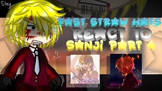 past straw hats react to sanji part4  short   english • onepiece [upl. by Onailime640]