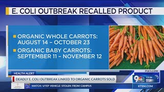 E coli outbreak linked to organic carrots sold in multiple states [upl. by Skipp]