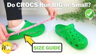 Do CROCS Run BIG How Crocs Should Fit  REVIEW amp Size Guide [upl. by Kim]