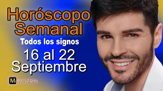 💖 Horóscopo semanal 😱 16 al 22 septiembre todos los signos [upl. by Niamjneb]