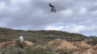 Riding Crazy Motocross Track BIG JUMPS [upl. by Corsetti757]